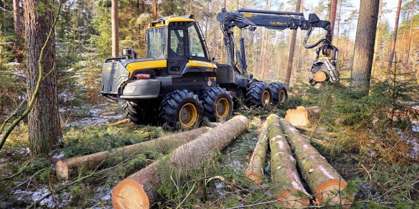 Gepanzerter Ponsse Harvester