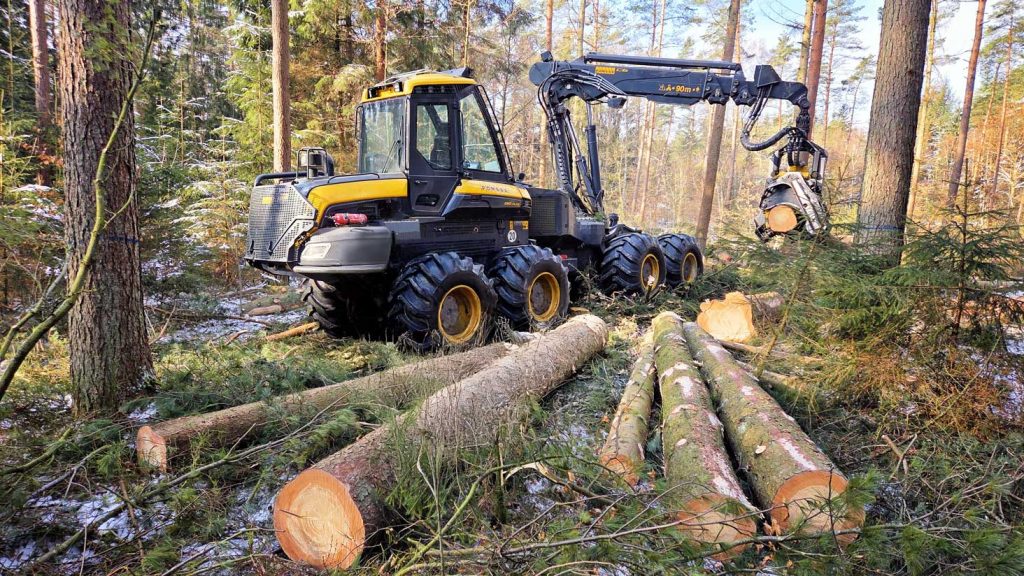 Gepanzerter Ponsse Harvester